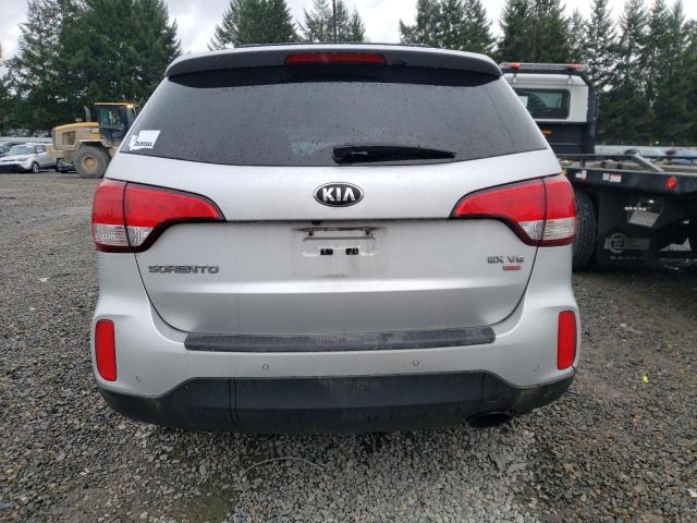 5XYKUDA74EG456830 - 2014 KIA SORENTO EX SILVER photo 6