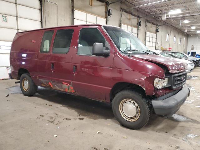 1FTRE14293HA27231 - 2003 FORD ECONOLINE E150 VAN RED photo 4