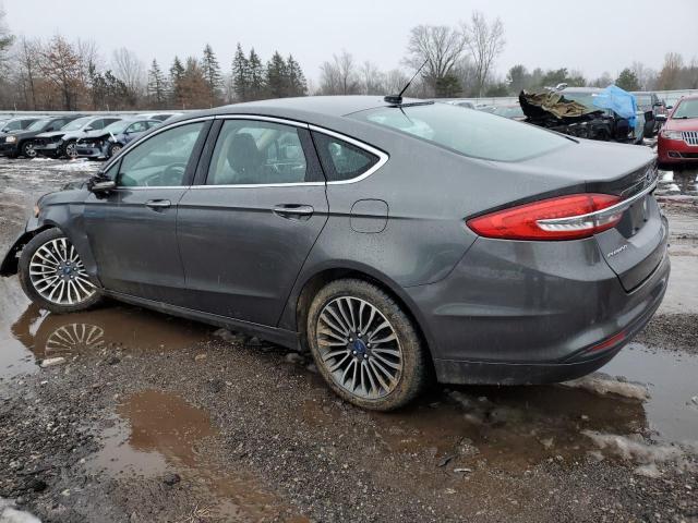 3FA6P0HD3HR240979 - 2017 FORD FUSION SE GRAY photo 2