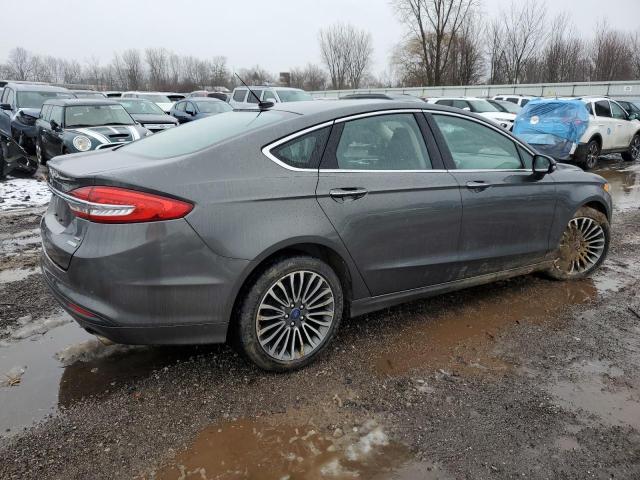 3FA6P0HD3HR240979 - 2017 FORD FUSION SE GRAY photo 3