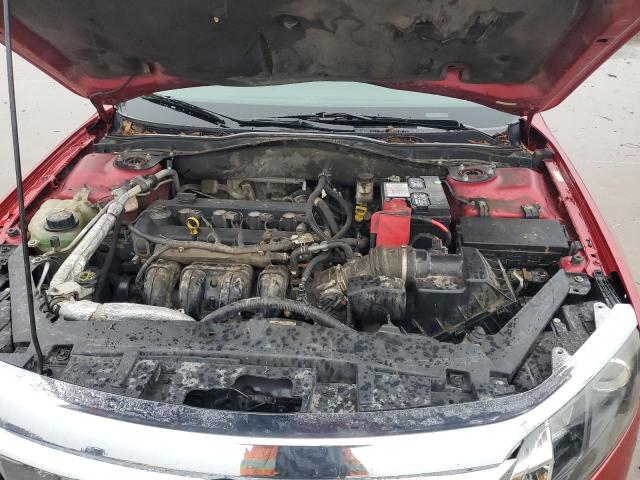 3FAHP0HA8CR283365 - 2012 FORD FUSION SE RED photo 11