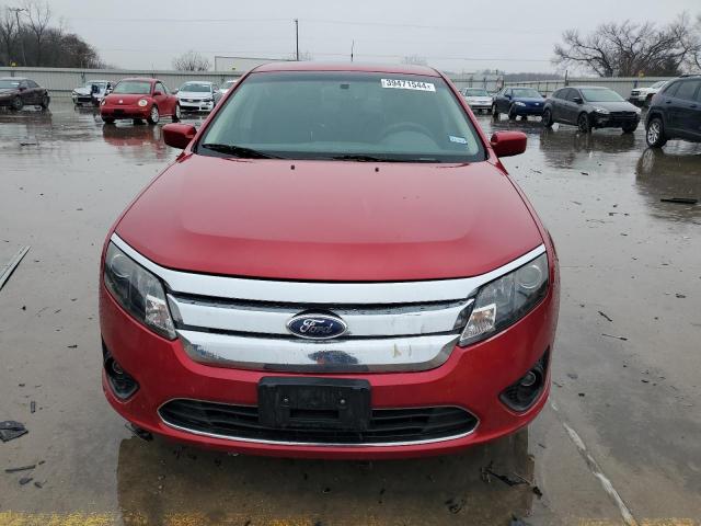 3FAHP0HA8CR283365 - 2012 FORD FUSION SE RED photo 5