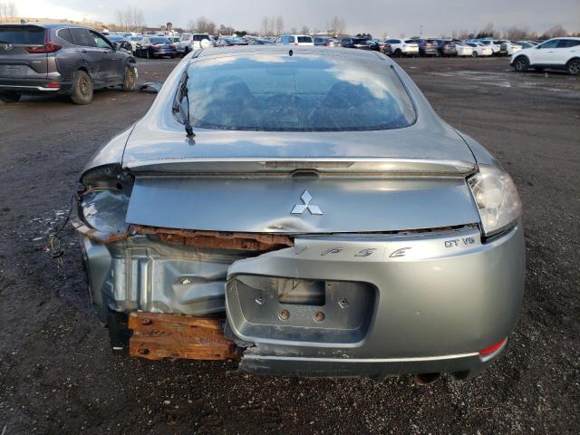 4A3AK34T27E602638 - 2007 MITSUBISHI ECLIPSE GT GRAY photo 6