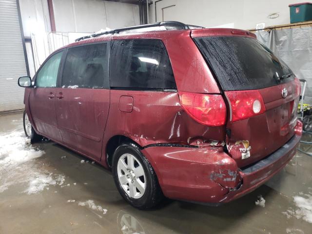 5TDZK23C78S212924 - 2008 TOYOTA SIENNA CE BURGUNDY photo 2