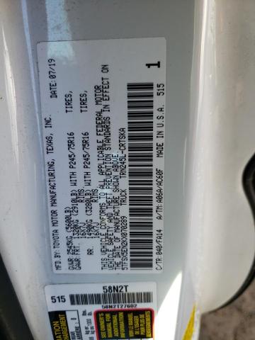 5TFSX5EN2KX070289 - 2019 TOYOTA TACOMA ACCESS CAB თეთრი ფოტო 13