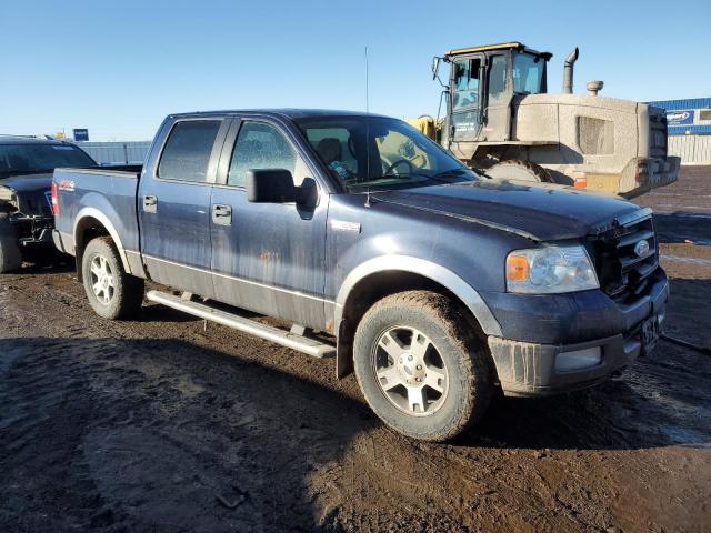 1FTPW14525KC54958 - 2005 FORD F150 SUPERCREW BLUE photo 4