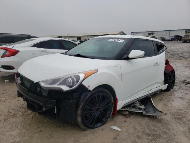 KMHTC6AE3GU268590 - 2016 HYUNDAI VELOSTER TURBO WHITE photo 1