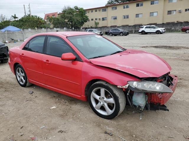 1YVHP80C385M01106 - 2008 MAZDA 6 I RED photo 4