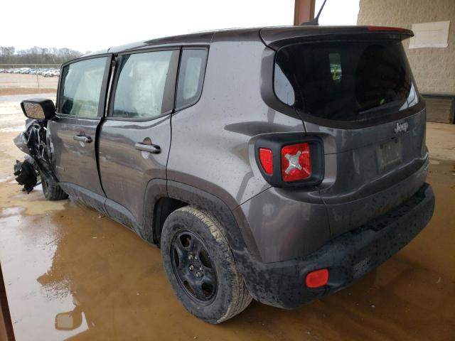 ZACCJAAB2HPE70018 - 2017 JEEP RENEGADE SPORT GRAY photo 2