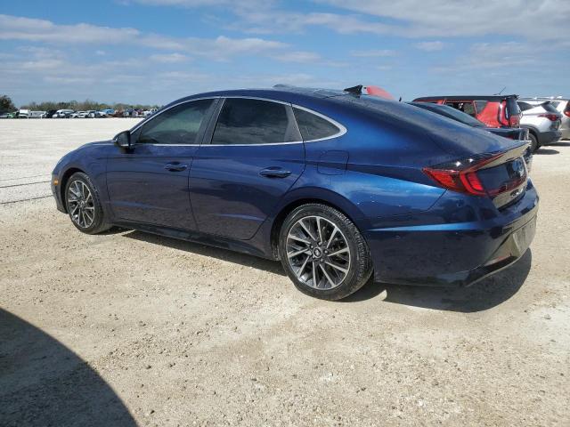 5NPEH4J25MH102604 - 2021 HYUNDAI SONATA LIMITED BLUE photo 2