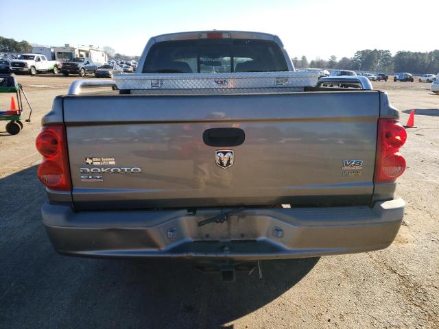 1D7HE48P17S272008 - 2007 DODGE DAKOTA QUAD SLT GRAY photo 6