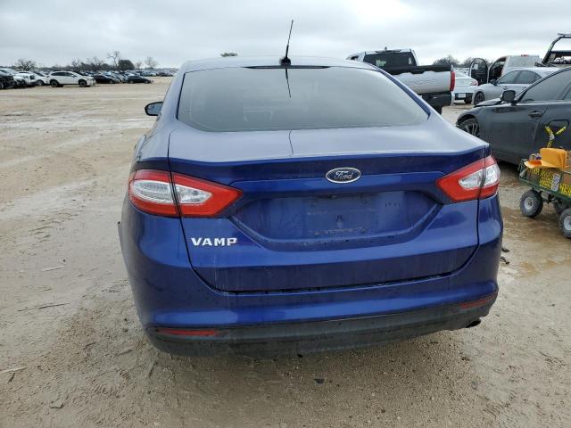 3FA6P0G79GR382747 - 2016 FORD FUSION S BLUE photo 6