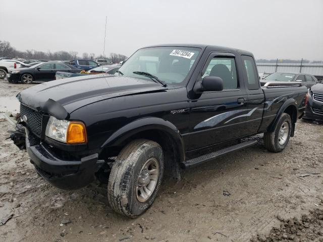 1FTYR44VX3TA01620 - 2003 FORD RANGER SUPER CAB BLACK photo 1