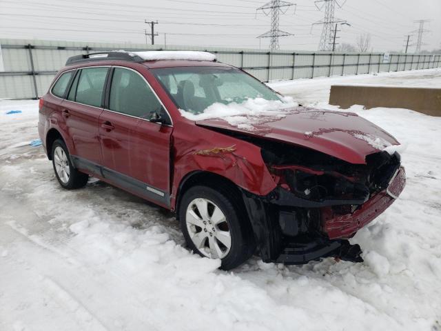 4S4BRCAC1C3251732 - 2012 SUBARU OUTBACK 2.5I RED photo 4