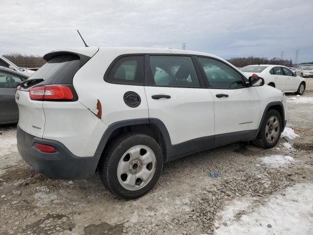 1C4PJLABXEW241548 - 2014 JEEP CHEROKEE SPORT WHITE photo 3