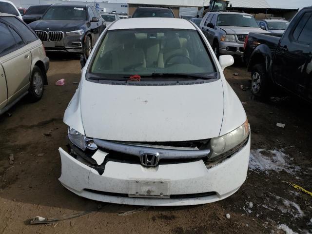 1HGFA16516L096987 - 2006 HONDA CIVIC LX WHITE photo 5