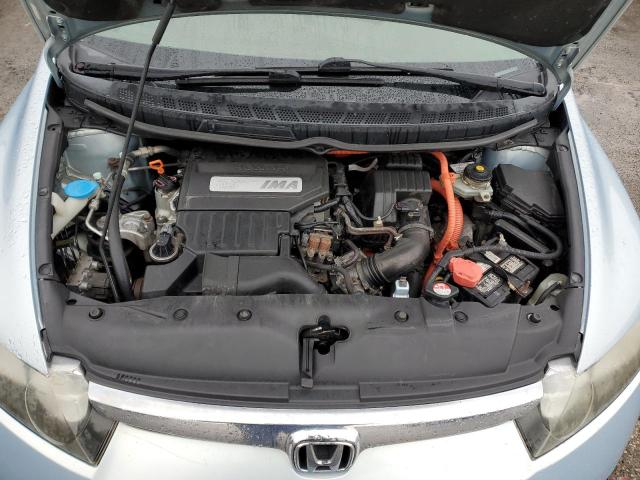 JHMFA36298S015824 - 2008 HONDA CIVIC HYBRID BLUE photo 11