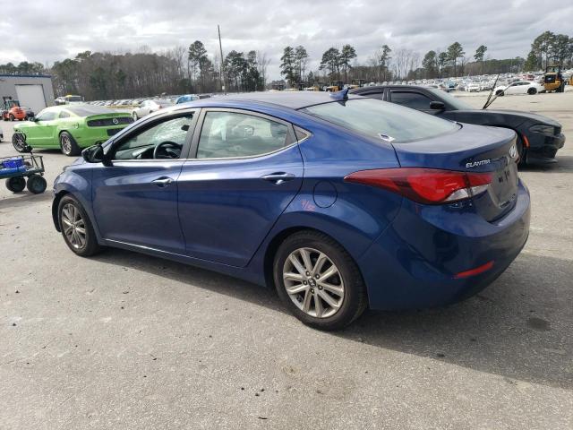 5NPDH4AE3GH781685 - 2016 HYUNDAI ELANTRA SE BLUE photo 2