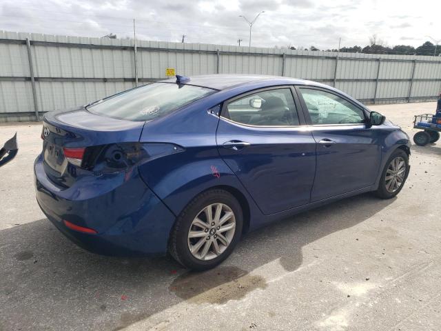 5NPDH4AE3GH781685 - 2016 HYUNDAI ELANTRA SE BLUE photo 3