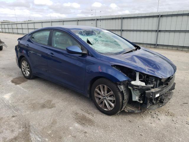 5NPDH4AE3GH781685 - 2016 HYUNDAI ELANTRA SE BLUE photo 4