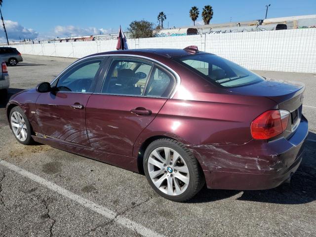 WBAVB73518VH24522 - 2008 BMW 335 I MAROON photo 2