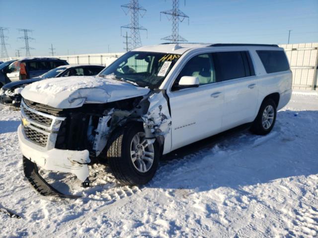 1GNSKHKC0KR209639 - 2019 CHEVROLET SUBURBAN K1500 LT WHITE photo 1