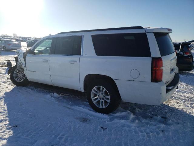 1GNSKHKC0KR209639 - 2019 CHEVROLET SUBURBAN K1500 LT WHITE photo 2