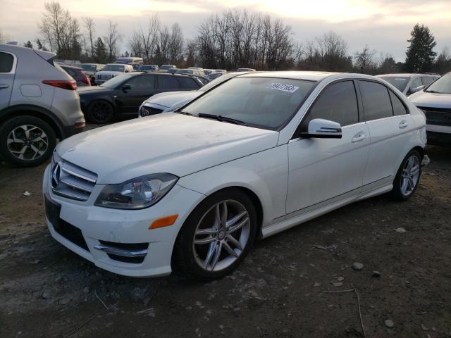 WDDGF8BBXCR199414 - 2012 MERCEDES-BENZ C 300 4MATIC WHITE photo 1