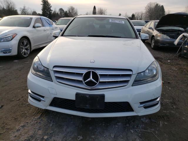 WDDGF8BBXCR199414 - 2012 MERCEDES-BENZ C 300 4MATIC WHITE photo 5