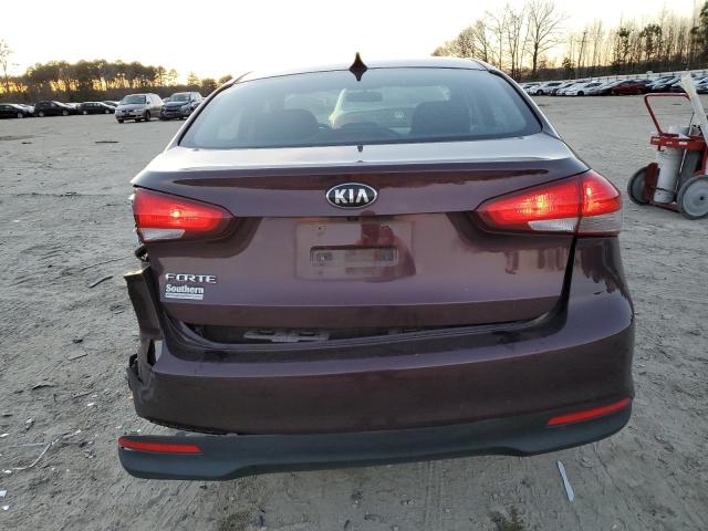 3KPFL4A72HE029927 - 2017 KIA FORTE LX BURGUNDY photo 6