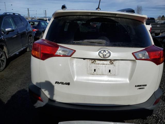 2T3DFREV8FW382727 - 2015 TOYOTA RAV4 LIMITED WHITE photo 6