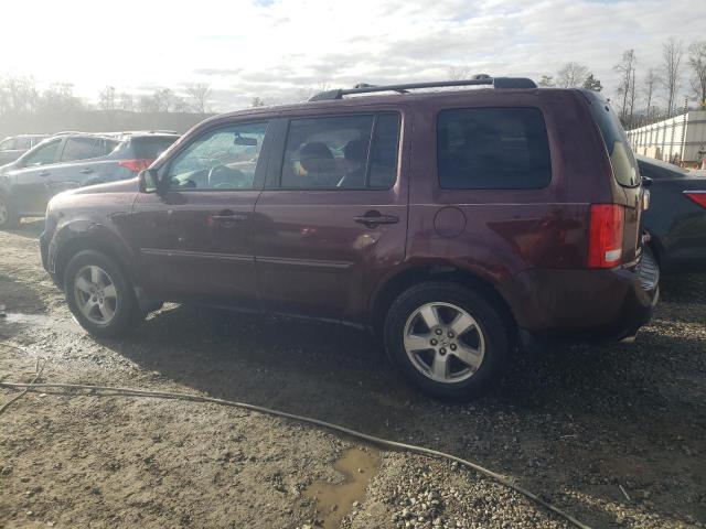 5FNYF38479B002191 - 2009 HONDA PILOT EX BURGUNDY photo 2