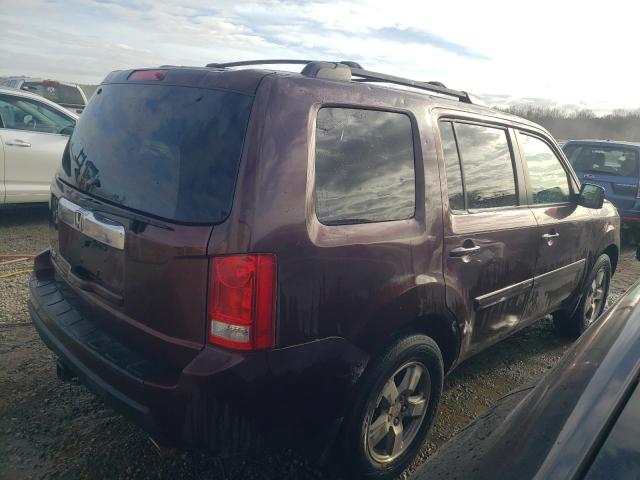 5FNYF38479B002191 - 2009 HONDA PILOT EX BURGUNDY photo 3