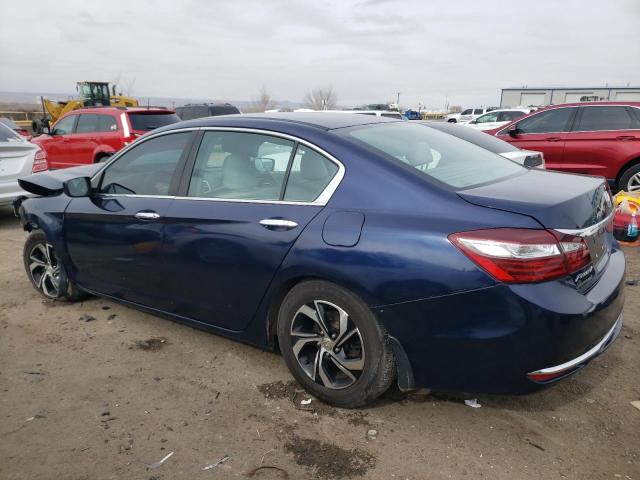 1HGCR2F3XHA022644 - 2017 HONDA ACCORD LX BLUE photo 2