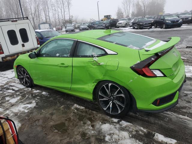 2HGFC3A55JH757049 - 2018 HONDA CIVIC SI GREEN photo 2