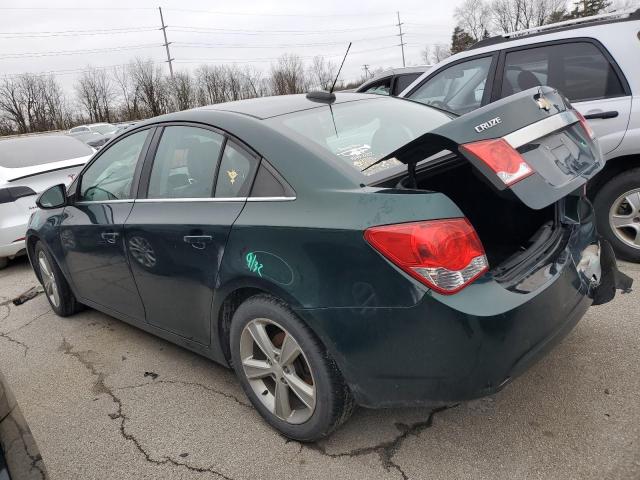 1G1PE5SB1F7122466 - 2015 CHEVROLET CRUZE LT GREEN photo 2