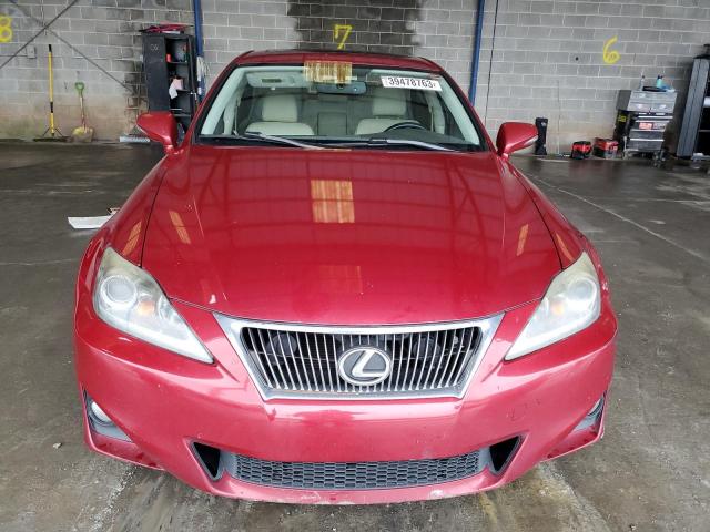 JTHBF5C21C5176692 - 2012 LEXUS IS 250 RED photo 5