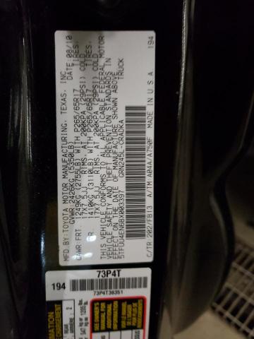 5TFUU4EN6BX003397 - 2011 TOYOTA TACOMA ACCESS CAB Қара фото 12