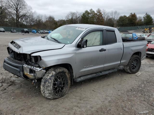 5TFRM5F12KX135144 - 2019 TOYOTA TUNDRA DOUBLE CAB SR/SR5 SILVER photo 1