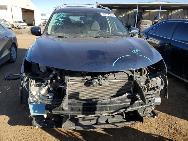 KNMAT2MV6GP657089 - 2016 NISSAN ROGUE S BLUE photo 5