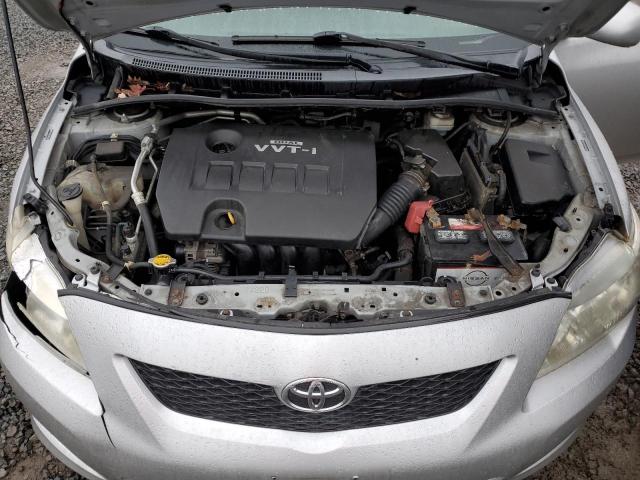 2T1BU4EE3AC255869 - 2010 TOYOTA COROLLA BASE SILVER photo 11