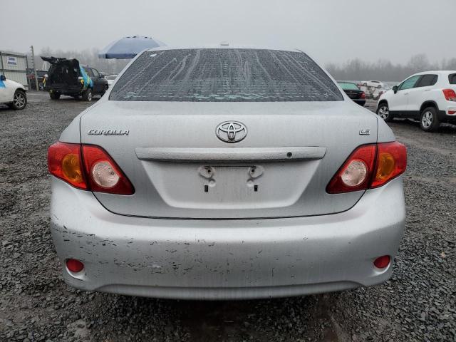 2T1BU4EE3AC255869 - 2010 TOYOTA COROLLA BASE SILVER photo 6