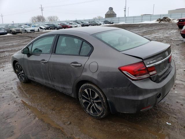 19XFB2F9XDE060337 - 2013 HONDA CIVIC EXL ნაცრისფერი ფოტო 2