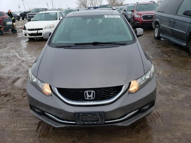 19XFB2F9XDE060337 - 2013 HONDA CIVIC EXL ნაცრისფერი ფოტო 5