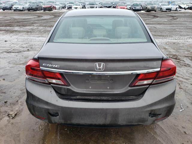 19XFB2F9XDE060337 - 2013 HONDA CIVIC EXL ნაცრისფერი ფოტო 6