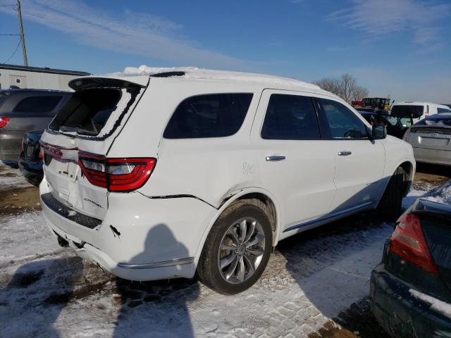 1C4SDJETXMC556035 - 2021 DODGE DURANGO CITADEL WHITE photo 3