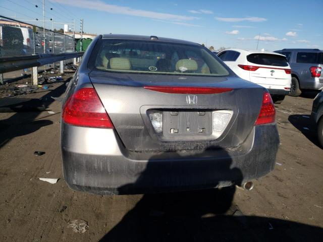 1HGCM56897A150996 - 2007 HONDA ACCORD EX GRAY photo 6