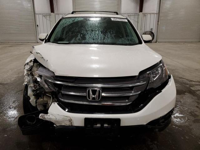 5J6RM4H74CL008944 - 2012 HONDA CR-V EXL WHITE photo 5