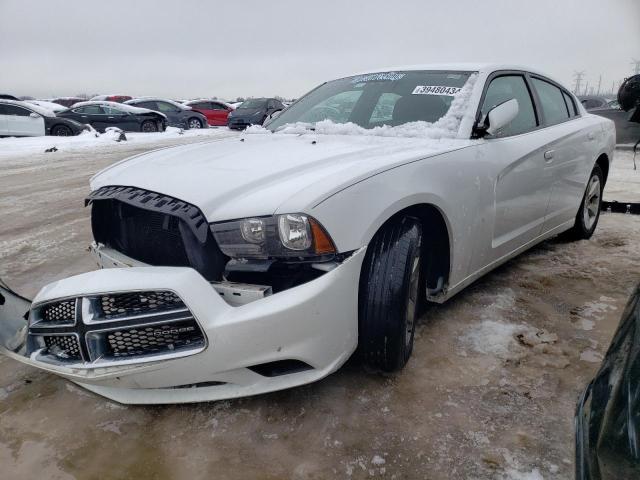 2B3CL3CG7BH607950 - 2011 DODGE CHARGER WHITE photo 1