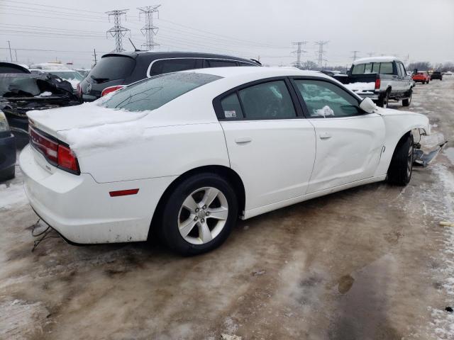 2B3CL3CG7BH607950 - 2011 DODGE CHARGER WHITE photo 3